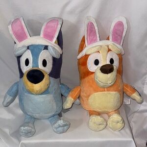 NWT BLUEY & Bingo Easter Plush Bundle with Bunny Ears